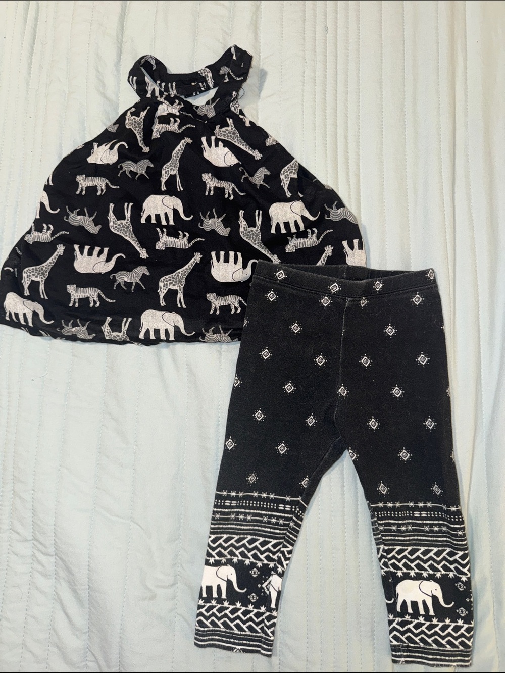 Animal Black and White Matching Set